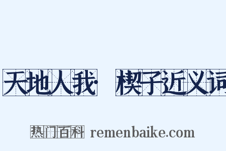 天地人我·楔子近义词是什么意思的图片